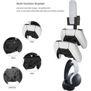 Game Controller & Headphone Stand Wall Mount Holder for Xbox ONE, Series X, PS5, PS4, PS3, Switch,Gamepad Controller Wall Mount with Screws