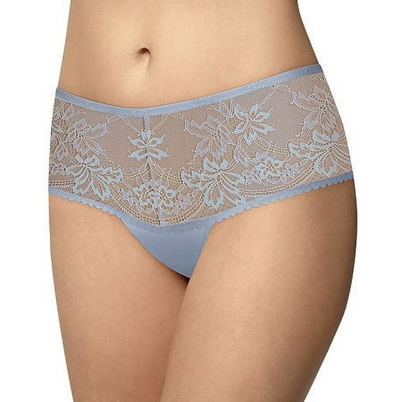 Bali Comfy Glam Lace Desire Hipster Panty - Blue Flight - Women's Size XL/8
