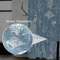 thumbnail image 3 of Nautical Shower Curtain 72x72inches, Marine Compass Blue Shower Curtains for Bathroom Sea Animals Coral Sea Snail Waterproof Fabric Shower Curtain Set with Hooks, 3 of 6