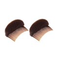 thumbnail image 1 of 2 piezas encantadoras inserciones de volumen para aumentar el volumen, peine para el cabello, herramienta para hacer moños, base para el cabello, accesorios para mujeres, damas y niñas (marrón), 1 of 5