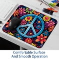 thumbnail image 6 of Peace Sign Square Gaming Mouse Pad, 8.3x9.8 Inch Non-Slip Rubber Bottom Printed Mousepad for Office and Gaming, 6 of 6