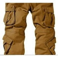 thumbnail image 4 of JuicyTrendz Men’s Cotton Cargo Work Pants Outdoor Trousers with Multi Pockets Mud W34-L34, 4 of 4