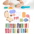 thumbnail image 1 of Juego de juguetes para niños juego de arcilla de barro moldeado colorido no tóxico hecho a mano cocina juguete de bricolaje para niños y niñas ANGGREK Otros, 1 of 8