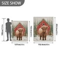 thumbnail image 4 of 50x60 inch Crystal Fleece & Arctic Fleece Blanket Soft Bed Throws for Home or Camping Cute Highland Cow Pattern, 4 of 7