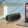 thumbnail image 2 of Silicone Case Skin with Strap for JBL Charge 5 Bluetooth-compatible Speaker (Bla, 2 of 9