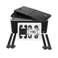 thumbnail image 6 of SYNGAR 80 Quart Rolling Cart on Wheels, Portable Ice Chest with Shelf, Bar Drink Cooler, Beverage Cooler with Bottle Opener and Drain Plug, for Party Patio Poolside Camping, Black, D6040, 6 of 10