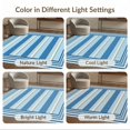 thumbnail image 7 of ODIKA 6'x9' Washable Area Rug Striped Alternating Band Contemporary Geometric Motifs Scandinavian for Queen Size Bedroom, Under Bed, Master Suite, Easy Care, Non-Shedding, 7 of 7