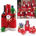 thumbnail image 5 of putnchl Bow Decoration Christmas Pants Claus Pants Gift Bag Candy Bag Gift Bag Children's Holiday Snack Bag Gift Bag, 5 of 5