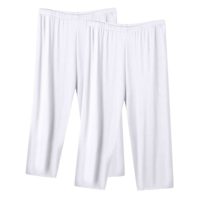 Simua Women's Capri Sweatpants Wide Legs Lounge Pants Workout Yoga 2PC