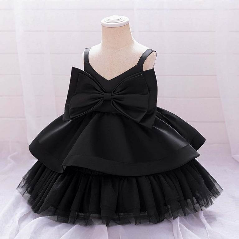 Girl Dresses Girls Formal Dress Black Dress for Girls Children'S Day Dresses  for Girls Birthday Girl Dress Girls Clothes Size 2-3 Years