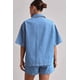 thumbnail image 4 of Conjuntos de 2 Piezas para Mujer: Camisa Vaquera Azul de Corta con Botones y Pantalones Cortos de Mezclilla de Cintura Alta. Azul XL, 4 of 7