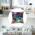 thumbnail image 5 of Colorful Dark Pillow Cover Colorful Splash Art Modern Cushion Cover Digital Mix and Match Bedroom Waist Decoration Pillow Cover  ，Multiple sizes, set of 2, 5 of 7