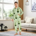 thumbnail image 5 of 1 Piece Adult Onesie Pajamas Cozy & Loose-Fit Sleepsuit Loungewear with Pockets Cute Frogs on Lily Pads X-Large, 5 of 7