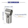 thumbnail image 2 of T Pipe Clamp Connector 2 Pack Chain Link Fence Clamp, Fit OD 1 Inch(25mm), 2 of 5