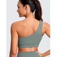 thumbnail image 2 of CRZ YOGA Butterluxe Womens One Shoulder Sports Bra Low Impact Yoga Bras, 2 of 4