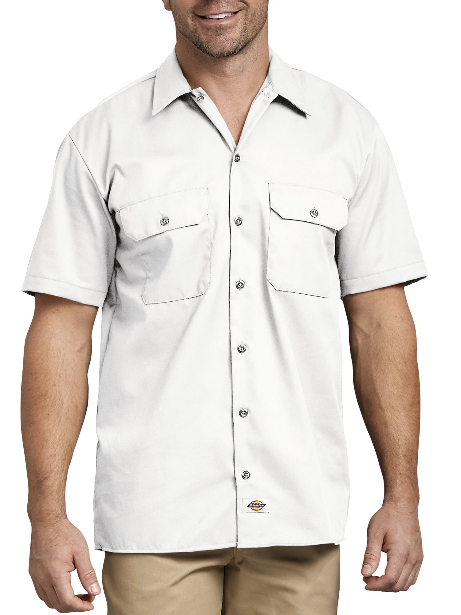 Dickies Mens and Big Mens Twill Work Shirt - Walmart.com