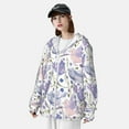 thumbnail image 3 of Lsque Lavender Flowers UPF 50+ Lightweight Sun Protection Men's Women's Long Sleeve Shirt, Hoodie Performance -Small, 3 of 9