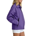 thumbnail image 5 of Sentmoon Light Jacket Women Waterproof Lapel Zip Up Jacket with Pockets Outdoor Hiking Shell Coat for Mountaineering Sports S-L, 5 of 6
