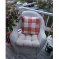 thumbnail image 3 of Fall Orange Decor Throw Pillow Covers Outdoor 16x16 Set of 2 Thanksgiving Decorative Buffalo Plaid Checkers Rustic Cushion Cases Autumn Farmhouse Home Decor for Couch Bedroom Outdoor Decorations, 3 of 6