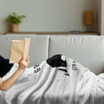 thumbnail image 3 of Bear Soft Flannel Fleece Throw Blanket, Strong Grizzly Bear in the Forest Vintage Grunge Look Life in the Mountains Theme, Cozy Plush for Indoor and Outdoor Use, 50" x 70", Black White, by Ambesonne, 3 of 5