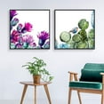 thumbnail image 3 of wall26 Floating Framed Canvas Wall Art for Living Room, Bedroom Green Plant Cactus Canvas Prints for Home Decoration Ready to Hang - 24"x24"x2 Panels, 3 of 4