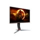 AOC Gaming 27G2SP - G2 Series - LED monitor - gaming - 27" - 1920 x 1080 Full HD (1080p) @ 165 Hz - IPS - 250 cd/m������ - 1100:1 - 1 ms - 2xHDMI, VGA, DisplayPort - black, red - image 3 of 9