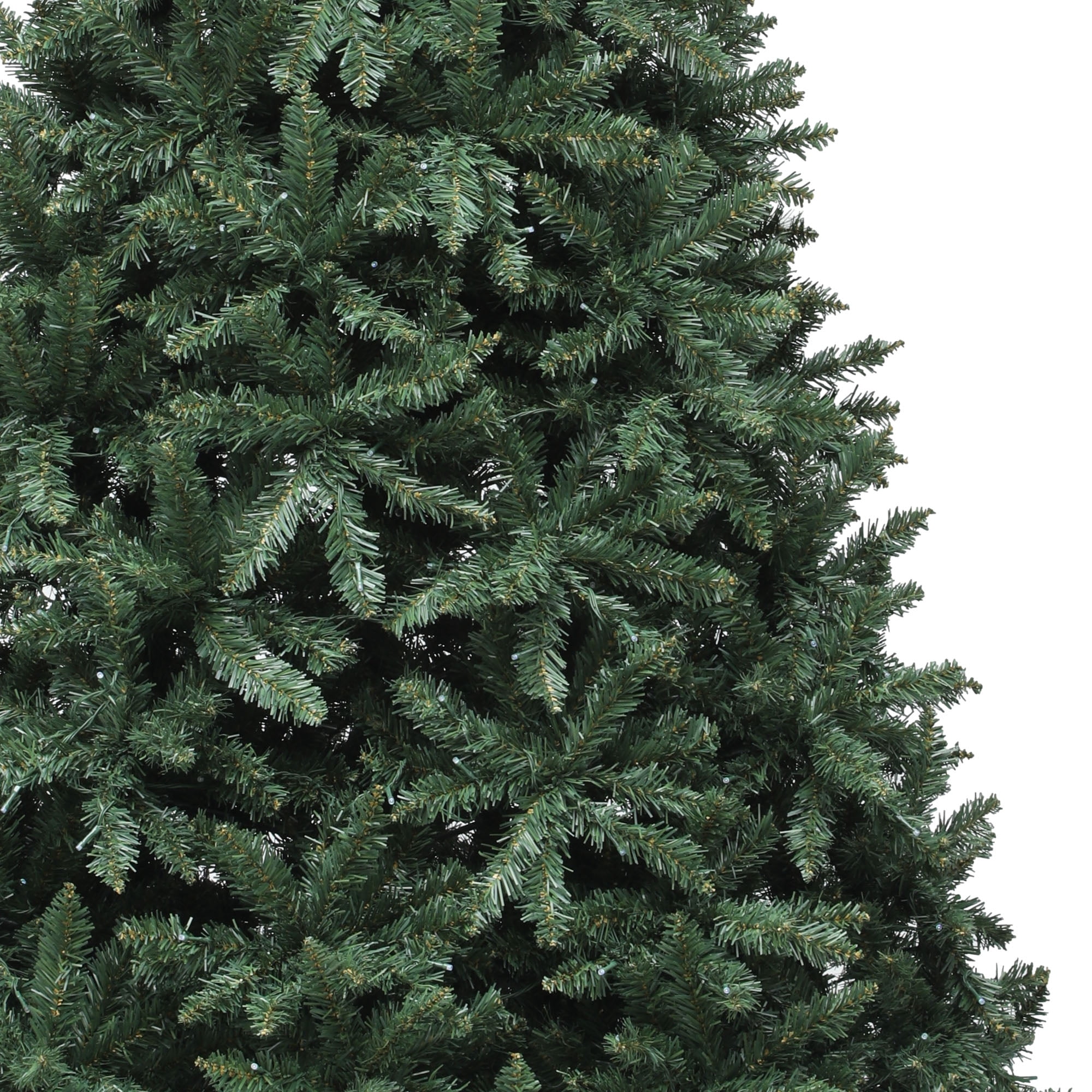 Uforic 6ft Pre-lit Spruce Hinged Artificial Christmas Tree with 1399 Tips & 300 LED Lights, Remote Control, Green