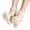 Beige, variant on Fuzzy Spa Socks for Women, Reusable Moisturizing Sleep Socks Helps Dry Feet Calluses Dead Skin, Gray