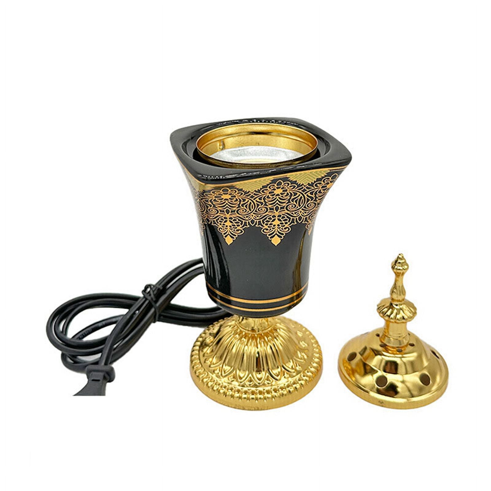 2X Electric Incense Burner Frankincense Incense Holder Vintage Arabic Censer Burner US Plug