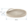 thumbnail image 5 of Kouboo La Jolla Round Serving Tray, Serving Tray With Handles, Hosting Tray, Party Tray, Ottoman Tray, Grill, Fruit, Display Tray, White Wash, 5 of 5
