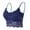 Blue, variant on MIONGO Women Plus Size Vest Crop Wire Bra Lingerie Sexy V Neck Underwear Without Chest Pad for Comfort and Style