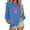 #0334-Blue, variant on Uootdi Oversized Long Sleeve Shirt Gift Crewneck Senior Class of 2026 Graduation Sweatshirt for Women Teen Girls Pullover