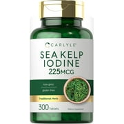 Sea Kelp Iodine | 225mcg | 300 Tablets | by Carlyle