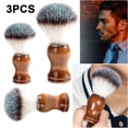 thumbnail image 1 of Los Hombres Cepillo Barba Cómodo Afeitar Lana Nailon para Peluquería (H015), 1 of 5