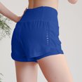 thumbnail image 4 of Iugvhana Women's 2-in-1 High Waist Jogger Shorts Loose Pure Color Athletic Running Quick-Dry Breathable Gym Workouts Yoga Sport Shorts Blue S, 4 of 7