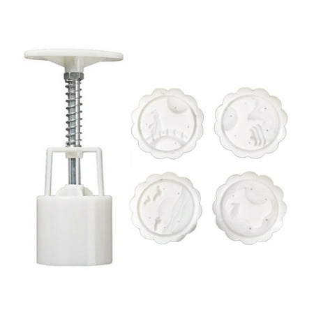 

50g DIY Plastic Material Mooncake Moulds Set Shape Moon Cake Molds Press Safe