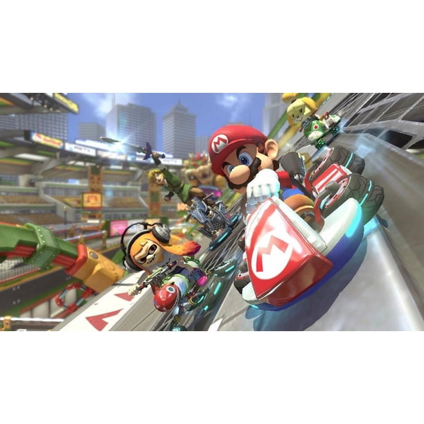 Nintendo Switch Super Mario Kart 8 Deluxe Bundle: Red and Blue Joy