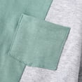 thumbnail image 5 of Kucnuzki 2T Toddler Boy Winter Outfits Pants Sets 3T Long Sleeve Color-Blcoked Patchwork Pocket Pull-Over Top Elastic Pants 2PCS Set Blue, 5 of 9