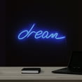 thumbnail image 4 of Northlight LED Dream Neon Lighted Wall Sign - 17" - Blue, 4 of 9