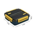 thumbnail image 3 of AZXY 1100ML 3 Compartment Plastic Bento Box 7.76x7.76x2.36in, Leakproof Microwaveable Bentgo Box, Reusable Lunch Container for Office Work Daily Dining, 3 of 8