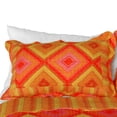 thumbnail image 2 of G&J Casual Sunset Cotton 3PC Check Quilt Set Full/Queen Size Orange Color, 2 of 4