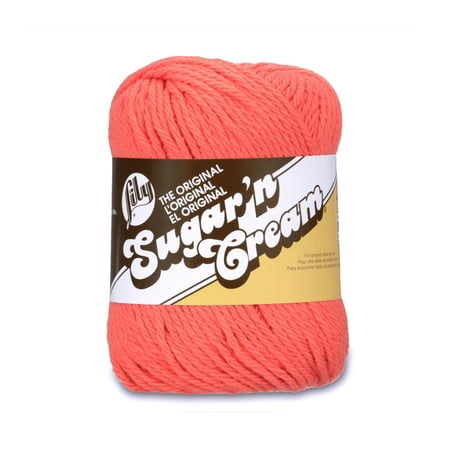 UPC: 0057355324527 | LILY SUGAR’N CREAM THE ORIGINAL YARN(71G/2.5OZ) TANGERINE