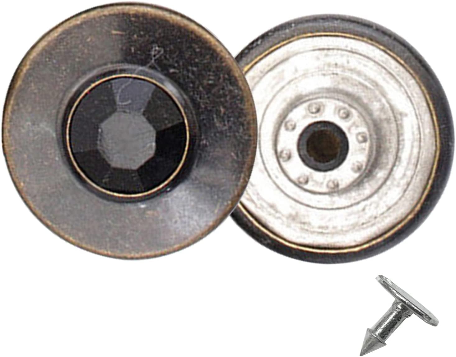 Plain Jean Tack Buttons - 27L / 17mm - WAWAK Sewing Supplies