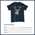 thumbnail image 7 of Deer Portrait T-shirt Monochrome Buck Head Nature Whitetail Wildlife Antlers Forest Rustic Hunt Trophy Men's Tee, 7 of 7