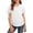White, variant on FhsagQ Shirts for Girls Teenagers Girls Shirts Side Ruched Short Sleeve V Neck Fitted Tops Casual Summer Soft Tee with Pocket Clothes for Kids ( Light BlueSize 7-8 Years )