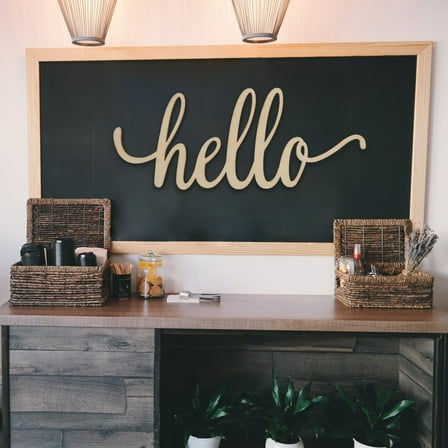 WHAMVOX 1Pack Door Welcome Sign for Families and Friends Home Décor 30.5x12.7x0.4in