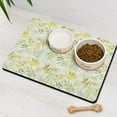 thumbnail image 3 of Dog Food Mats for Floors Absorbent Water Non-Skid Pet Food Mat Botanical Leaf Yellow Dog Feeding Mat Eco-Friendly Durable Pet Placemat, 3 of 7