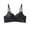 Black, variant on Womens High Support Bras Front Closure Austable Spaghetti Straps Lace Spliced Back Hollow Lift Bra