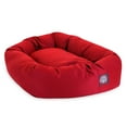 thumbnail image 2 of Majestic Pet Poly/Cotton Bagel Pet Bed for Dogs, Calming Dog Bed Washable, Medium, Red, 2 of 7