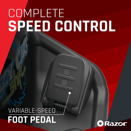 Razor - Crazy Cart Shift Battery-Powered Cart - Blue/Black